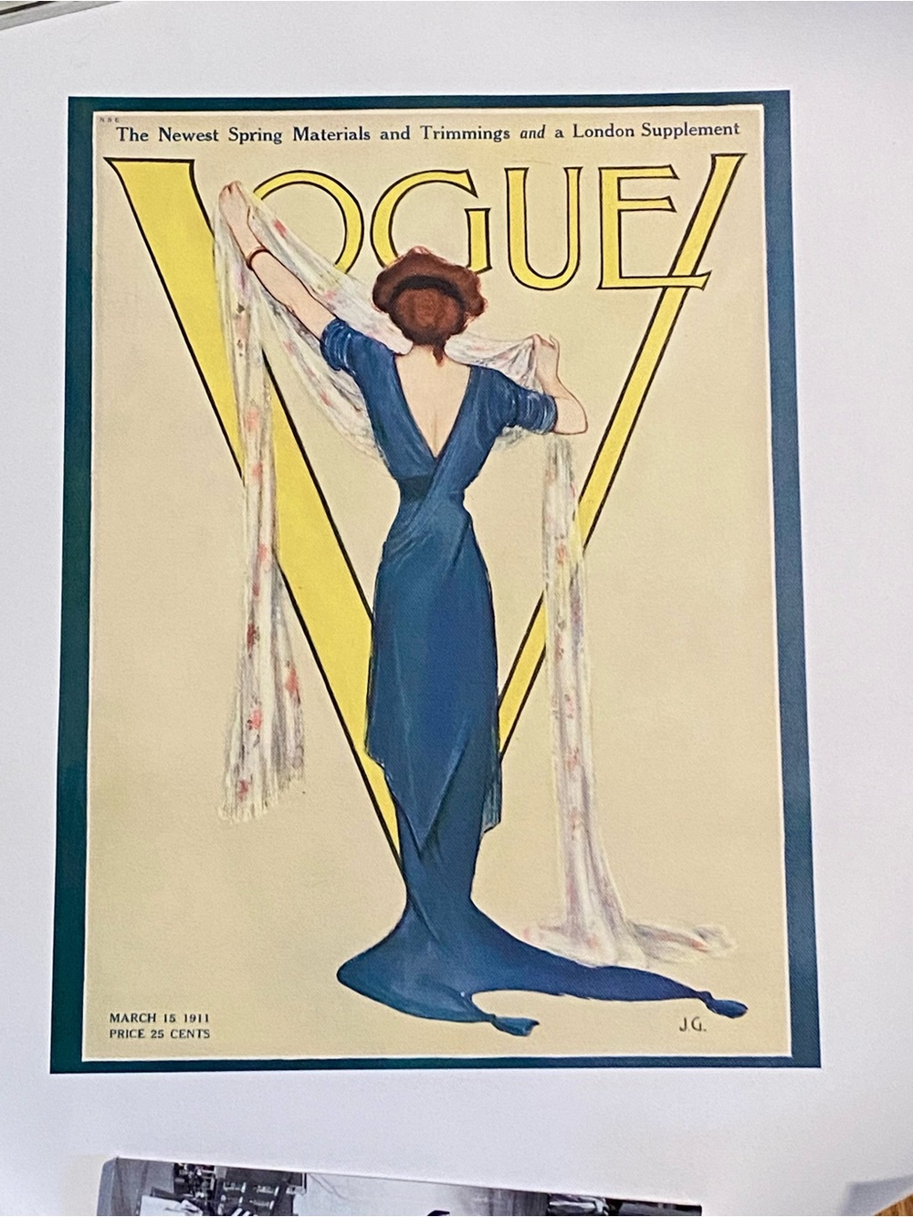 Vintage British Vogue cover